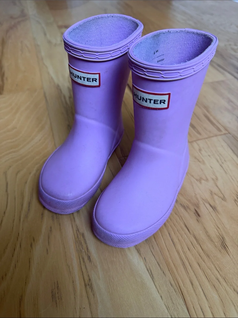 Hunter Kids First Classic Lavender Rain Boots size 6M